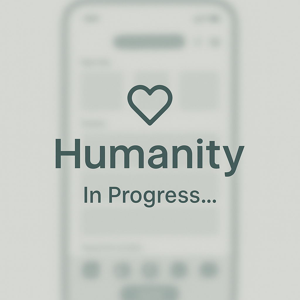 Screenshot of Humanity Mobile App Design